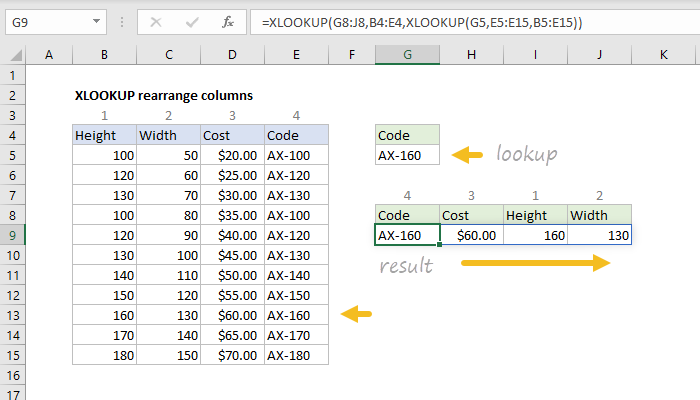 excel-formula-xlookup-rearrange-columns-exceljet